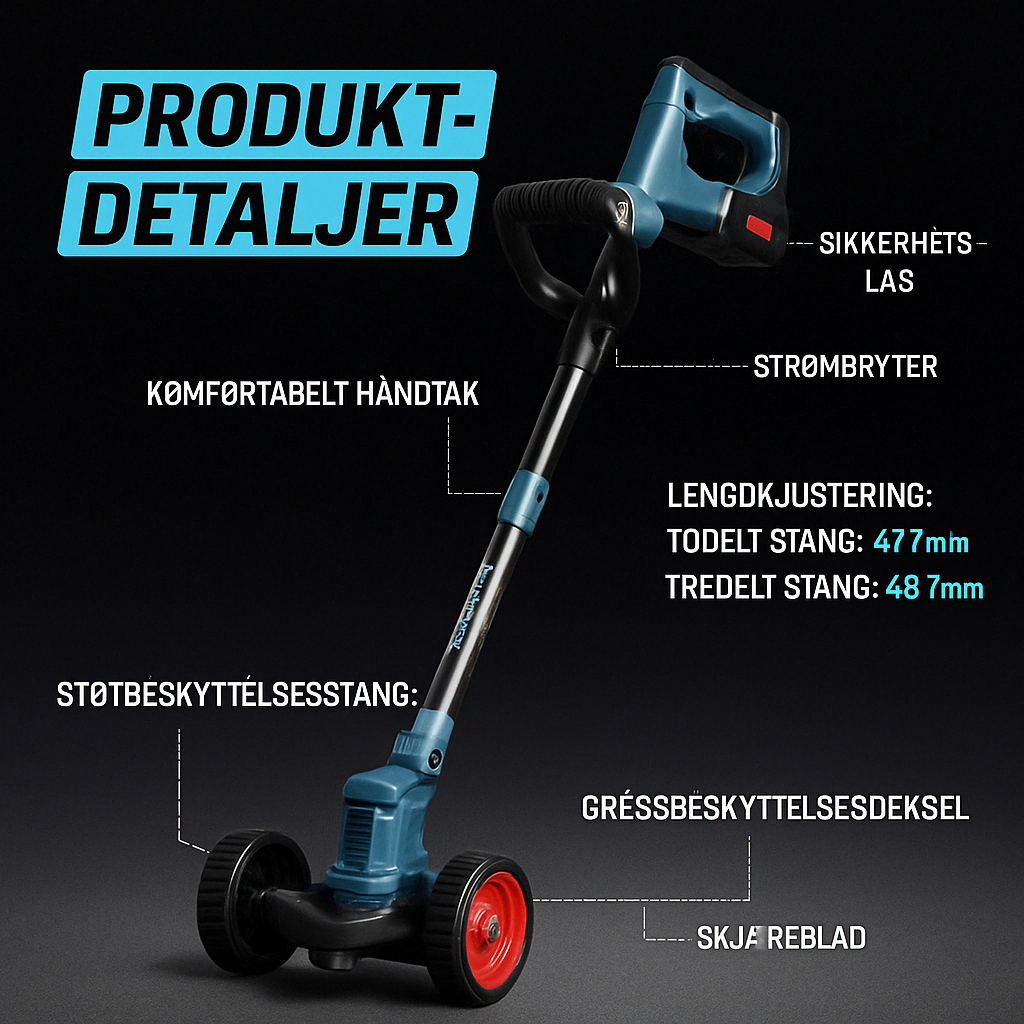Trim-X 2.0 - Nå med kraftigere motor og sterkere blader